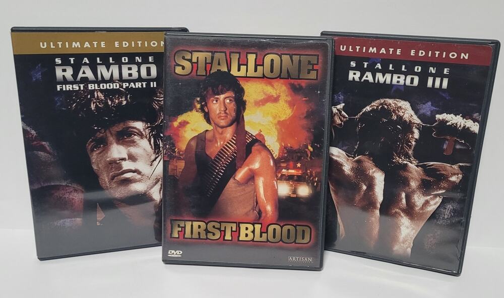 Rambo Collection DVD First Blood, First Blood II, Rambo III Classic Region 1